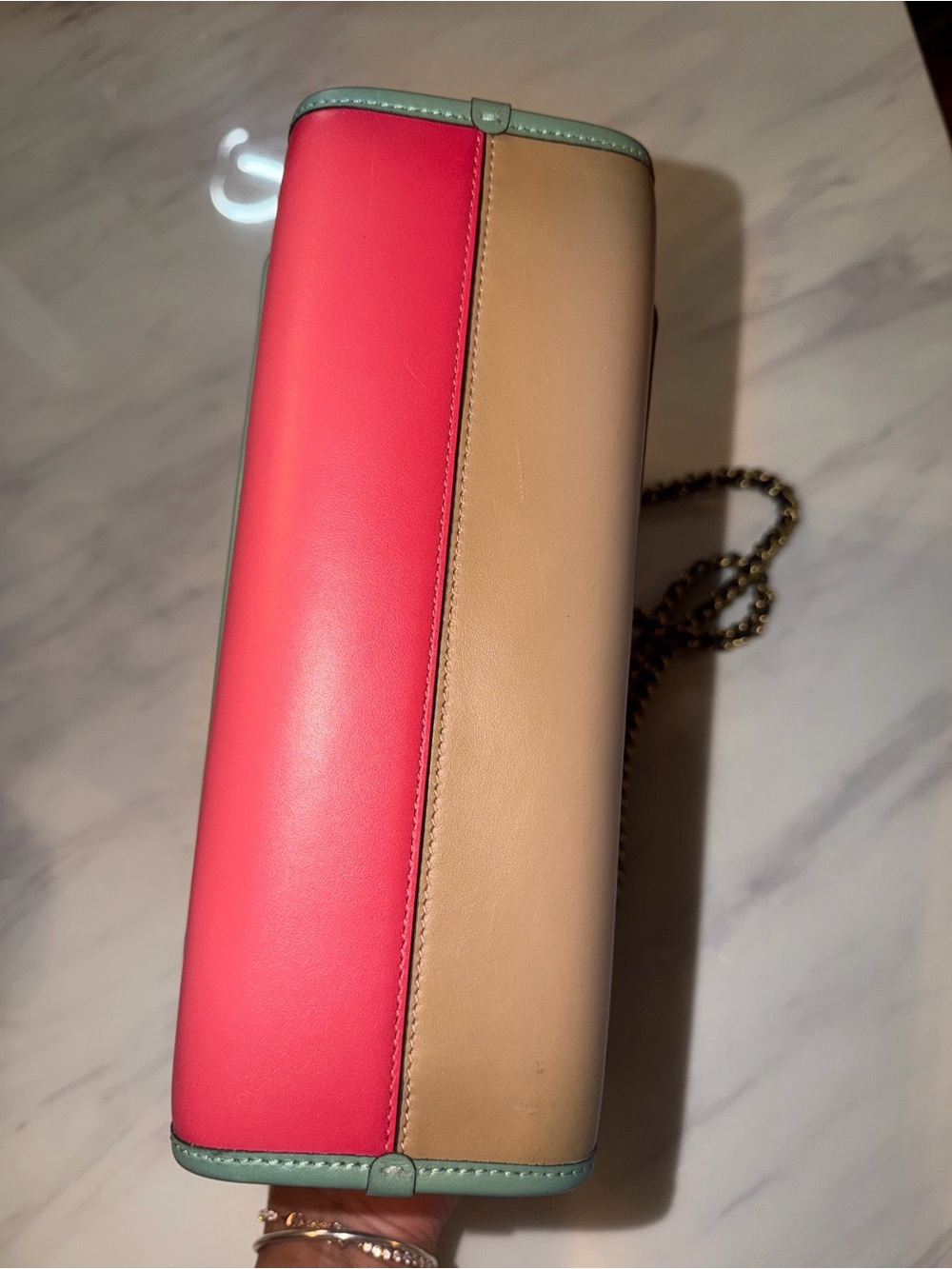Coach Madison Color-block Chain Bag - Picture 3 of 13